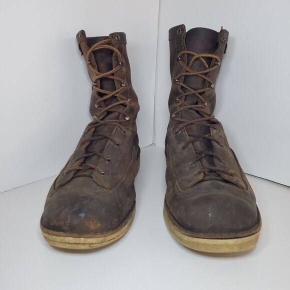 Danner Bull Run 8" Soft Toe Leather Boot Dark Brown Cristy Mens Size 11 Workwear - Picture 2 of 9